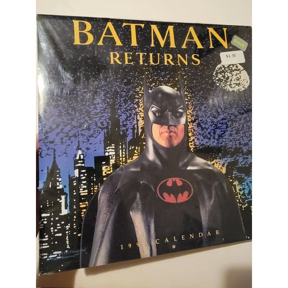 1993 Batman Returns Calendar Dc Comics Landmark Calendars Made in Usa New Sealed